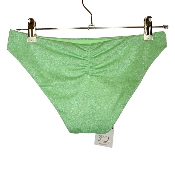 NWT BECCA Glimmer Amira Top and Adela Hipster Two Piece Swimsuit. Size Medium - Picture 8 of 11